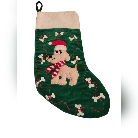 DOG CHRISTMAS STOCKING - Picture 1 of 2